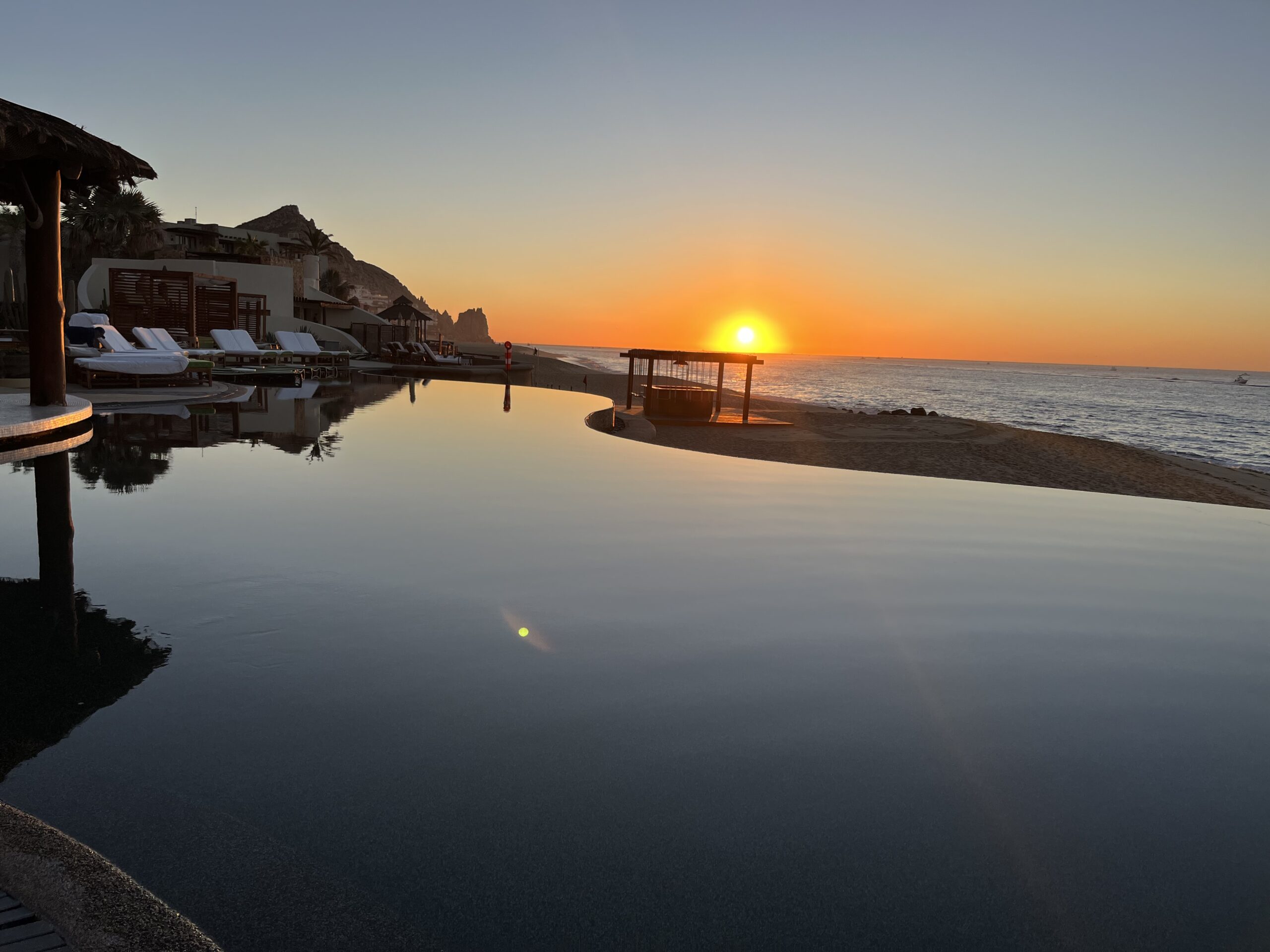 Luxury resort at sunset, Los Cabos
