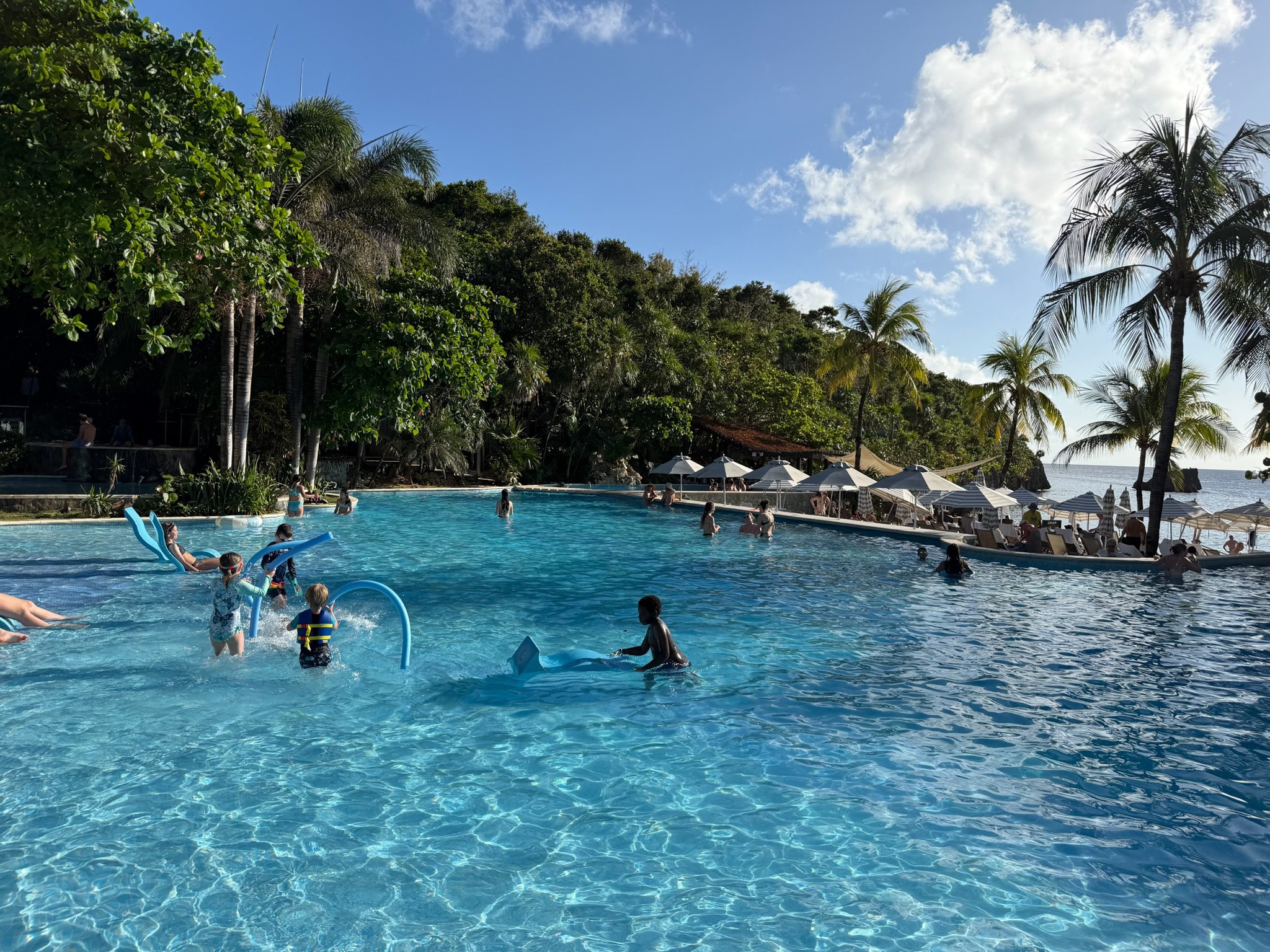 Family pool, Caribbean resort